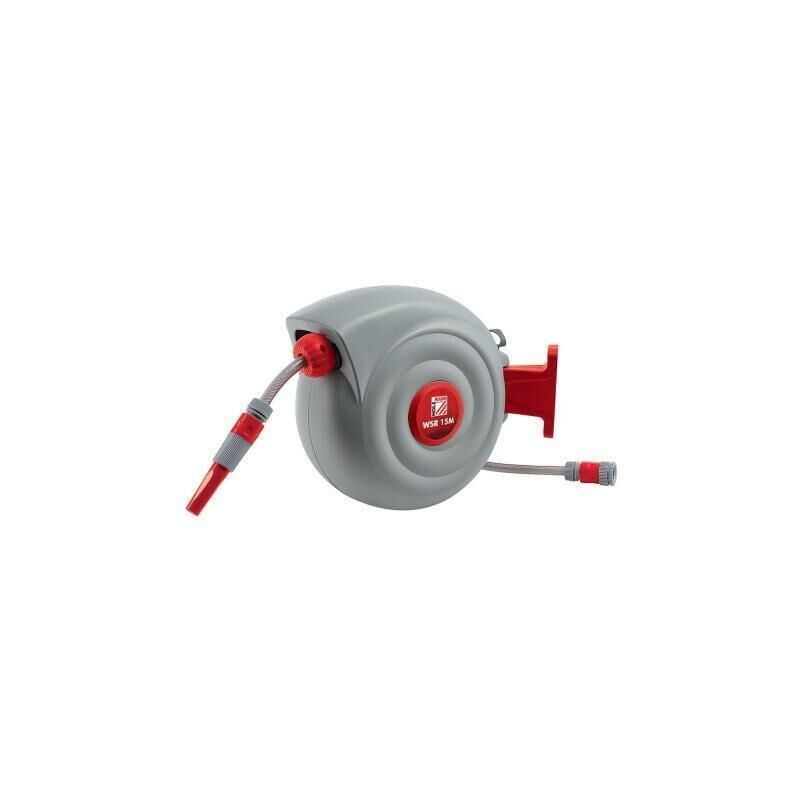 foto del prodotto holzmann avvolgitubo automatico tubo acqua 15m fissaggio a parete wsr15m