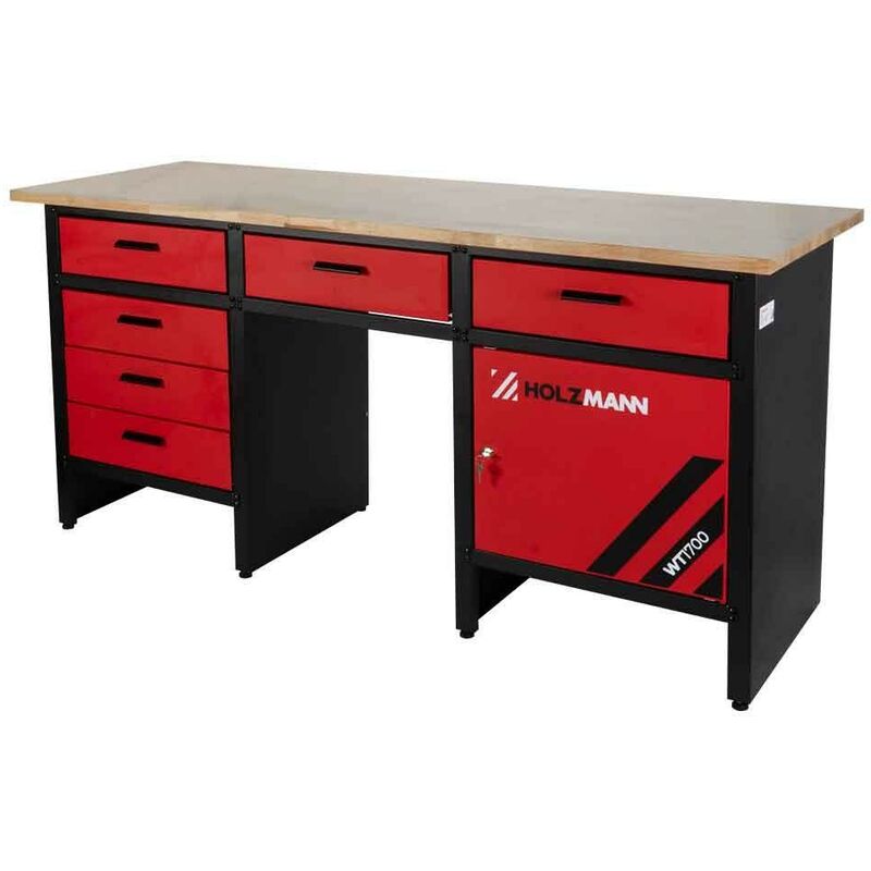 foto del prodotto holzmann banco da lavoro 6 cassetti wt1700