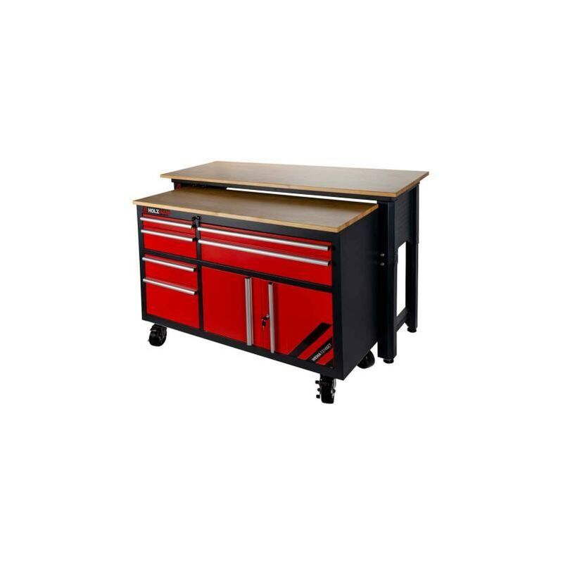 foto del prodotto holzmann banco da lavoro con ruote 6 cassetti wewa1216set