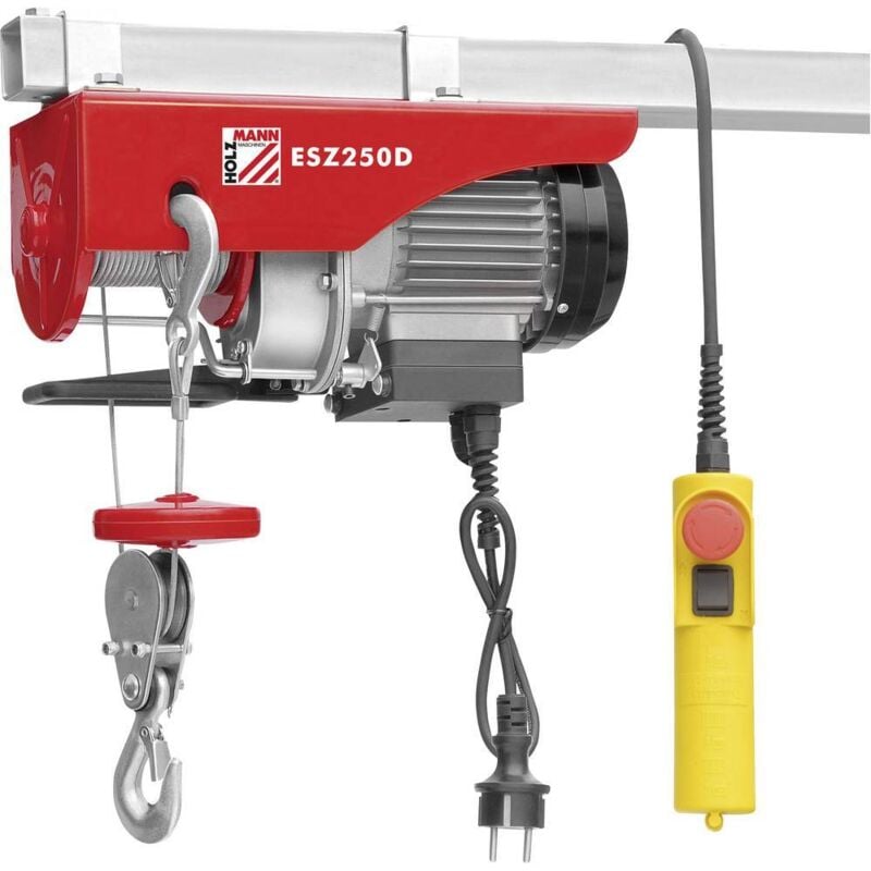 foto del prodotto holzmann maschinen esz250d230v verricello elettrico capacit di carico con puleggia 250 kg capacit di carico senza