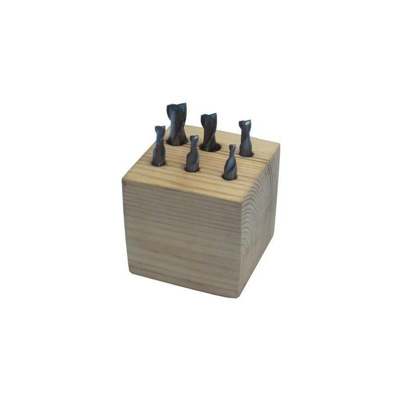 foto del prodotto holzmann set 6 frese a candela 2 tagli per finitura ffs6