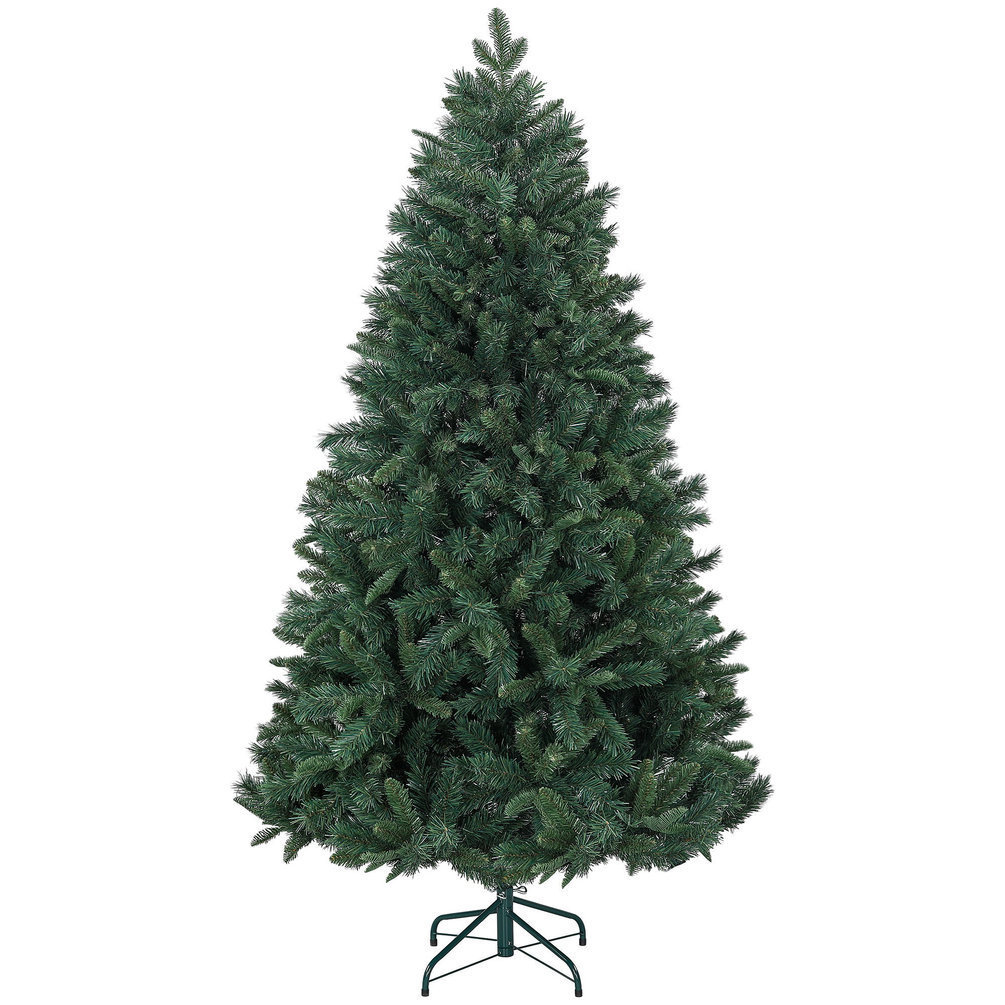 foto del prodotto homcom albero di natale artificiale 180cm con 1061 rami e base in metallo, verde