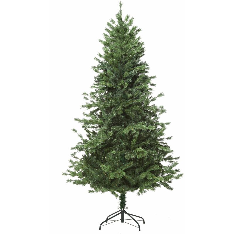 foto del prodotto homcom albero di natale artificiale gigante 180cm realistico base pieghevole
