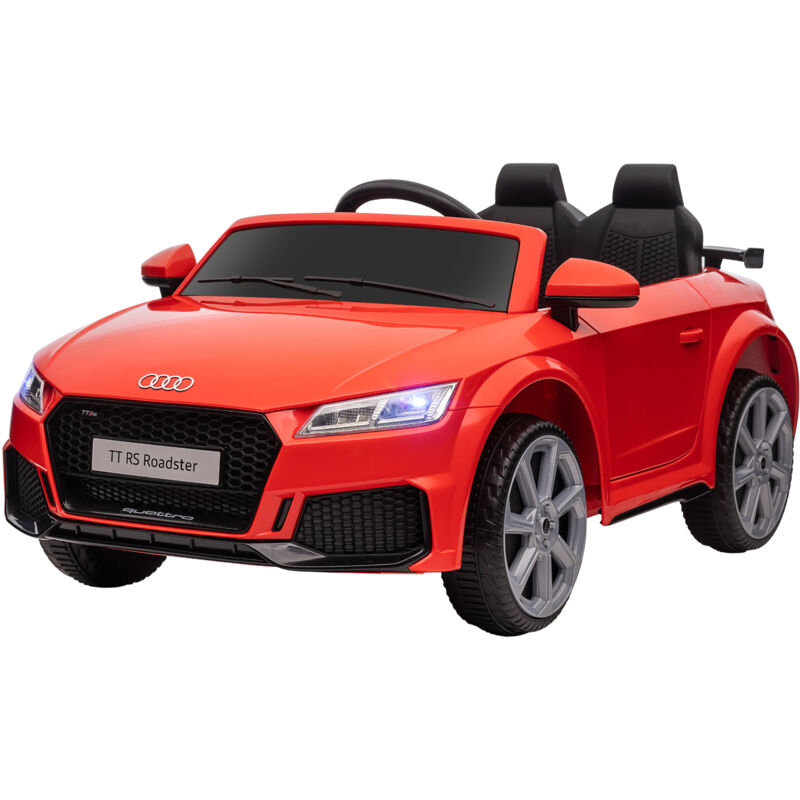 foto del prodotto homcom auto elettrica per bambini audi tt con telecomando rosso