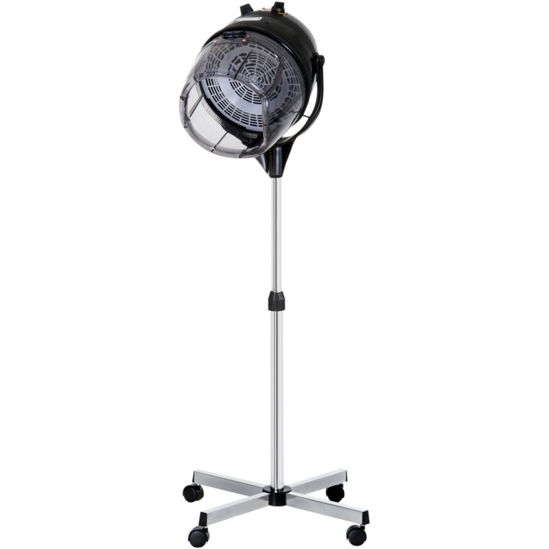 foto del prodotto homcom casco per capelli 1180w ad altezza regolabile con timer nero