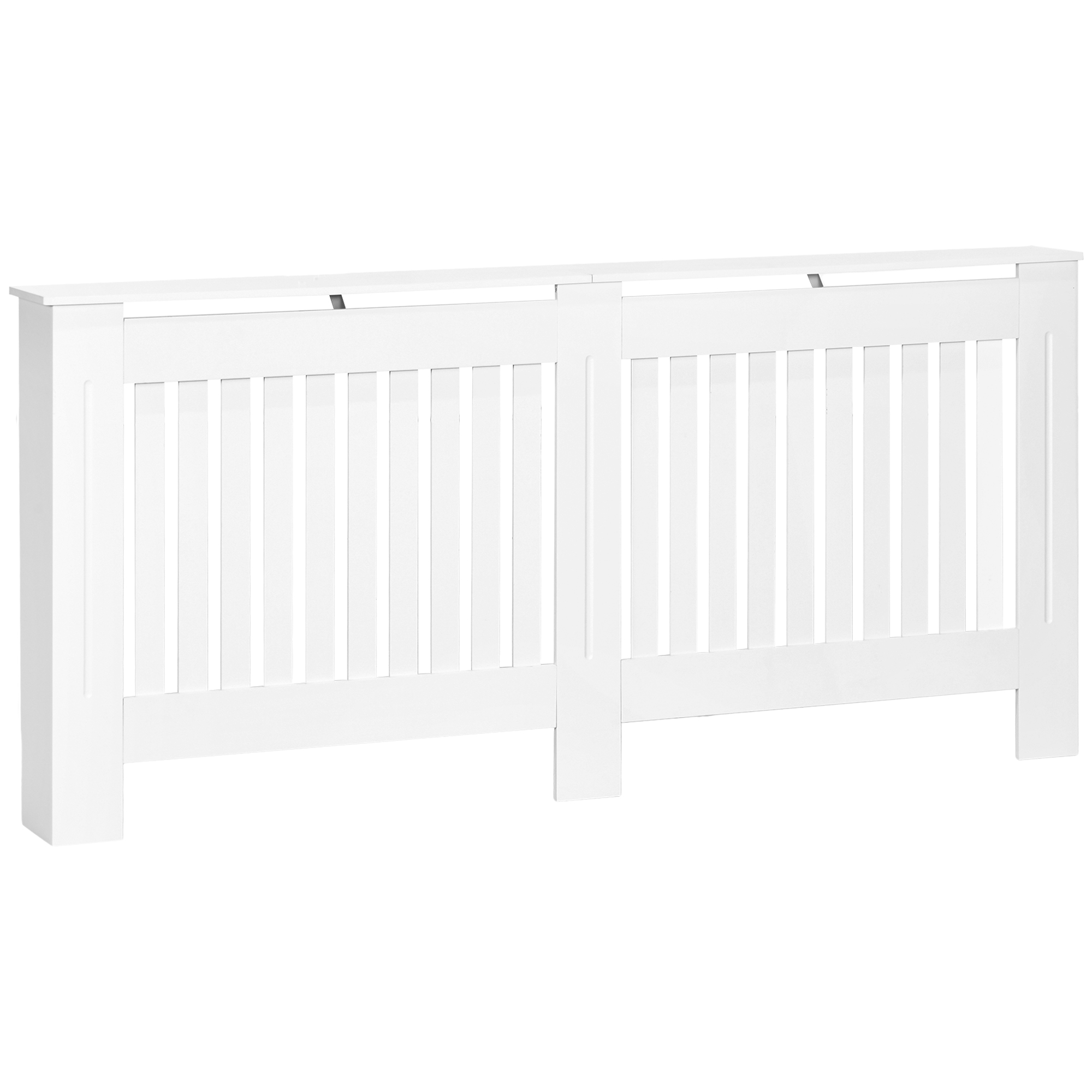 foto del prodotto homcom copritermosifone in legno mdf per calorifero 172 x 19 x 81cm bianco aosom