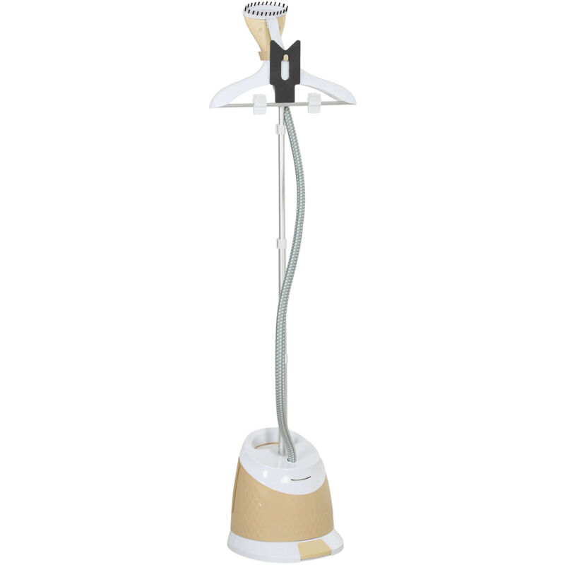 foto del prodotto homcom ferro da stiro a vapore verticale 1800w serbatoio 1.8l e accessori oro