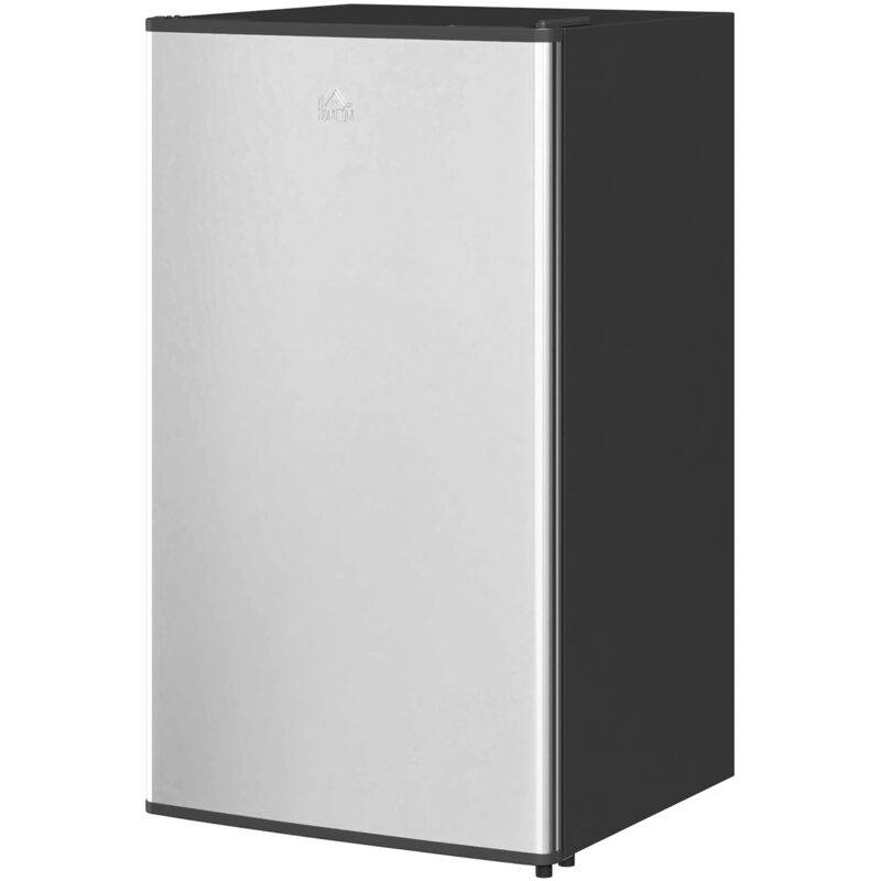 foto del prodotto homcom frigo piccolo da 91l con ripiani e termostato regolabile argento