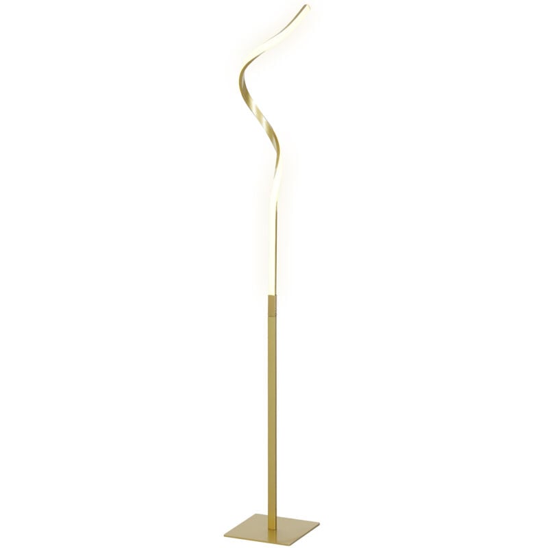foto del prodotto homcom lampada da terra led interruttore a pedale e 3 luminosit regolabili oro