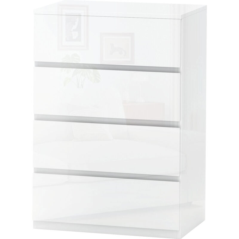foto del prodotto homcom mobile cassettiera 4 cassetti in legno per camera da letto 55x33x80cm