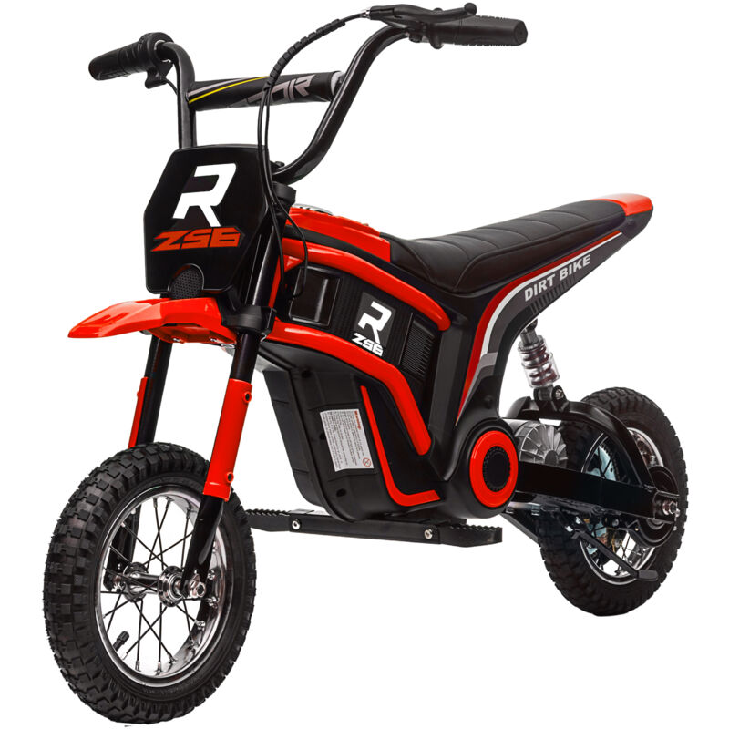 foto del prodotto homcom moto per bambini elettrica 2 velocit 8 16km h et 8 12 anni rosso