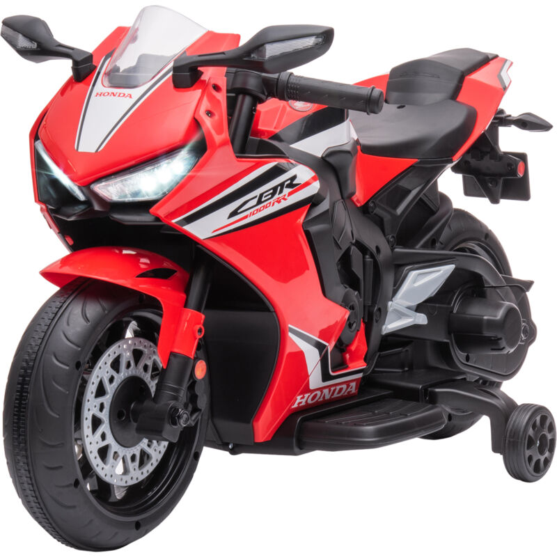 foto del prodotto homcom moto per bambini elettrica licenza honda batteria 6v velocit 3km h rosso