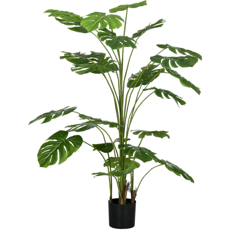 immagine 0 del prodotto homcom pianta finta monstera alta 180cm con vaso per interno ed esterno