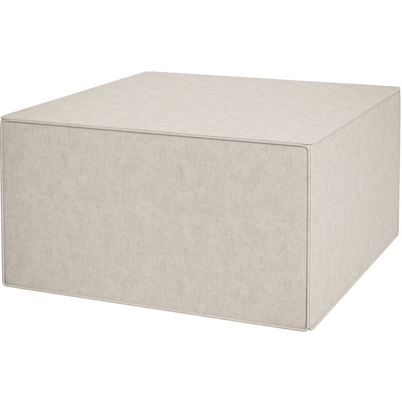 foto del prodotto homcom poggia piedi con rivestimento in tessuto effetto lino beige