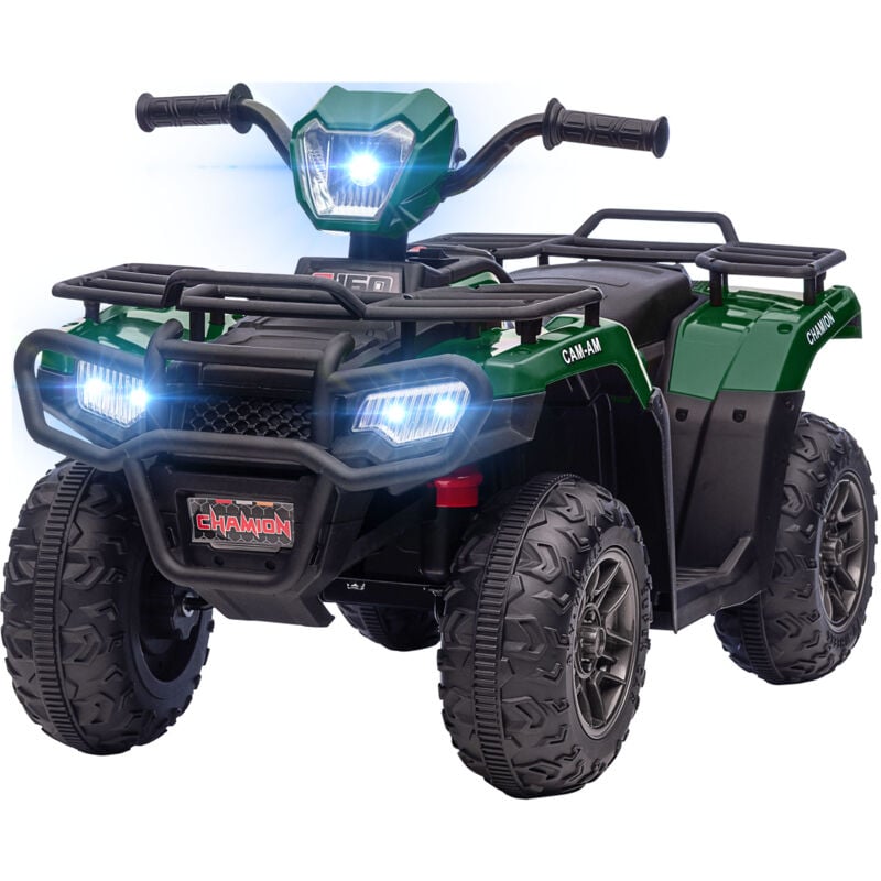 foto del prodotto homcom quad elettrico per bambini 3 5 anni velocit max 4km h nero e verde