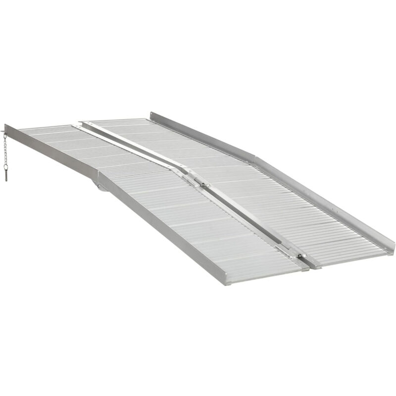 immagine 0 del prodotto homcom rampa x sedia a rotelle in lega di alluminio antiscivolo 272kg 183x72x5cm