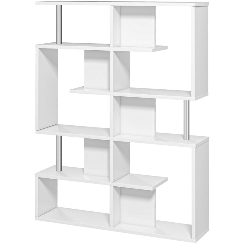 foto del prodotto homcom scaffale libreria moderno ad s 5 ripiani 120x28.6x160cm
