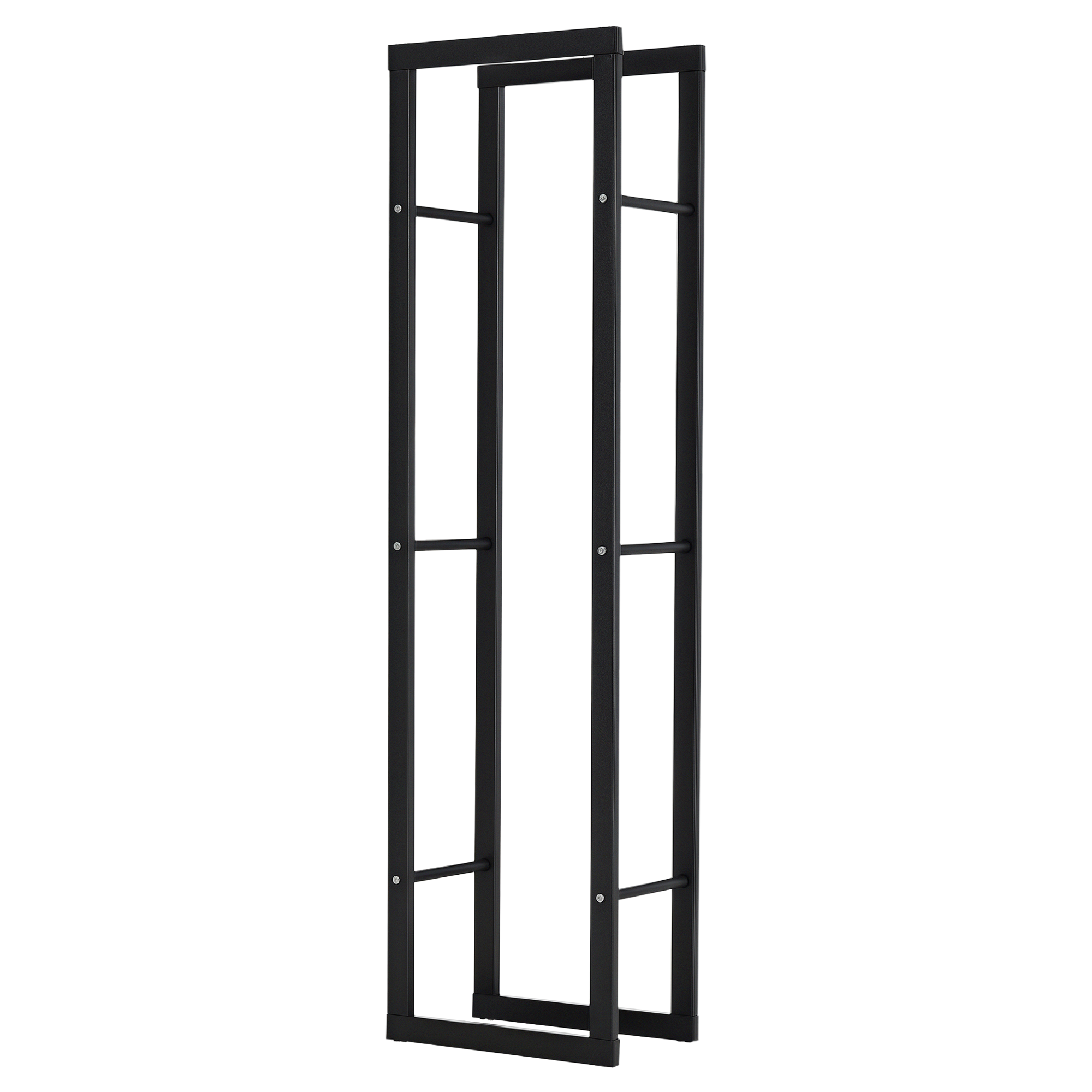 foto del prodotto homcom scaffale per legna da ardere porta-legna per interno e esterno nero 40 25 150ccm aosom