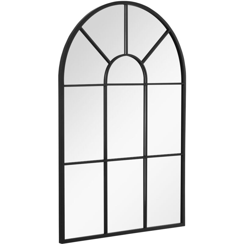 foto del prodotto homcom specchio a muro 91x60 cm per camera da letto e soggiorno nero