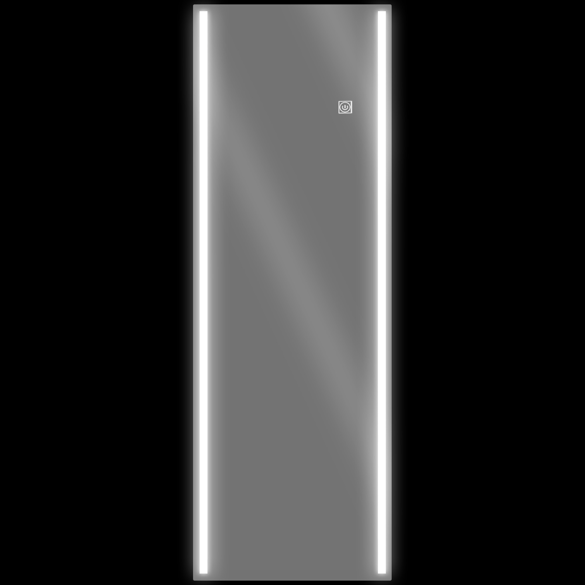 foto del prodotto homcom specchio da parete rettangolare con luci led regolabili e interruttore touch, 40x120cm aosom