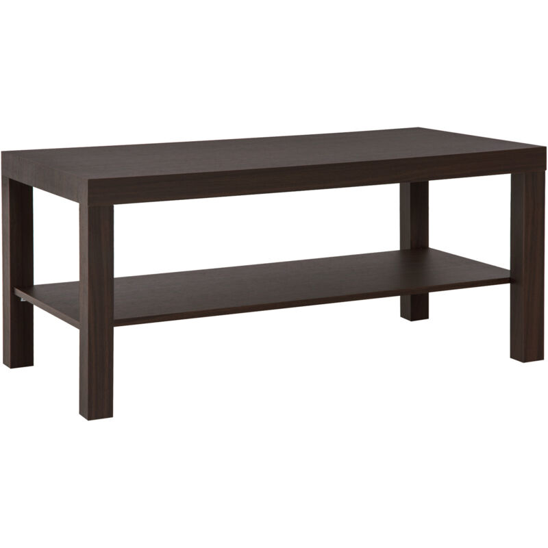 foto del prodotto homcom tavolino da salotto rettangolare moderno con ripiano 90x45x44.5cm legno