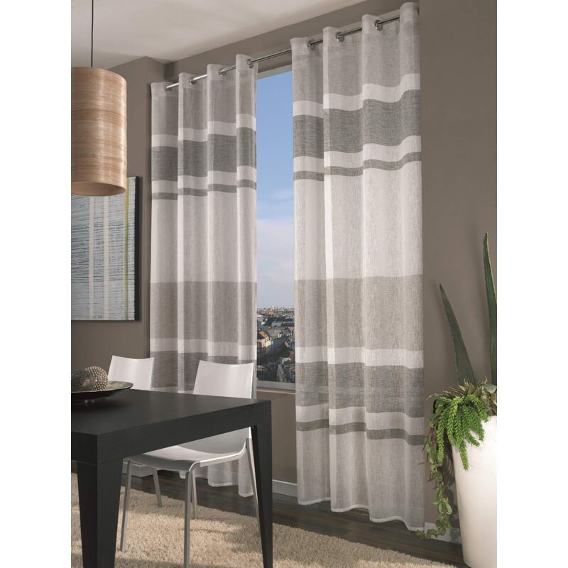 foto del prodotto home collection fas114 tenda fascia, poliestere, bordeaux, 140x290 cm