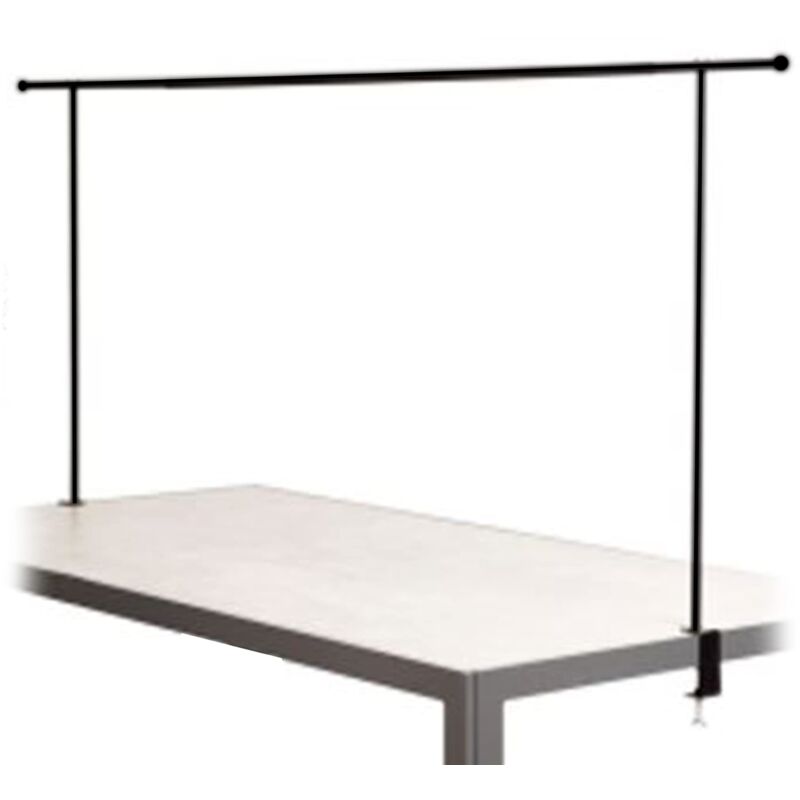 foto del prodotto home deco factory the mo1322 barra decorativa de mesa regolabile, colore nero, 90 x 140 a 250 x 4 cm