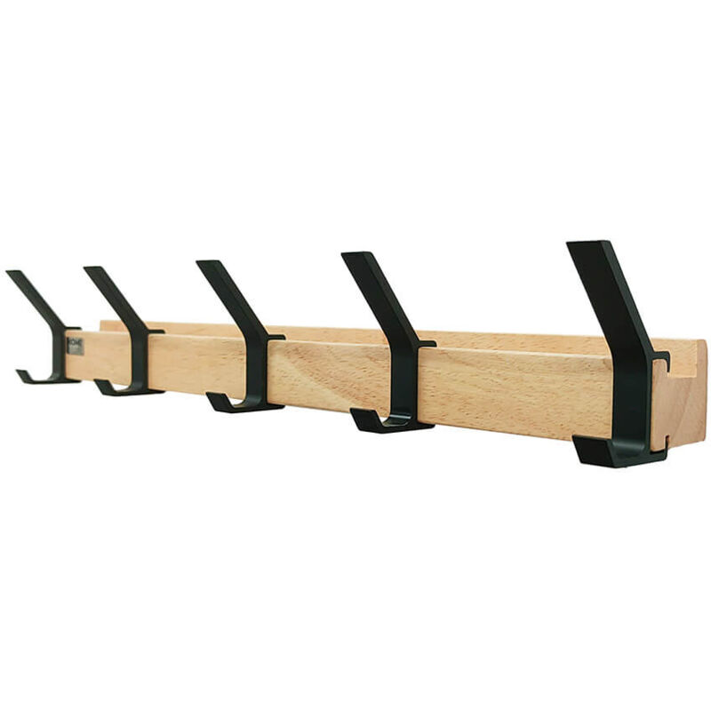 foto del prodotto home deluxe - appendiabiti comprensivo di ganci, calamite e mensola per quadri stripe quantità 5 ganci