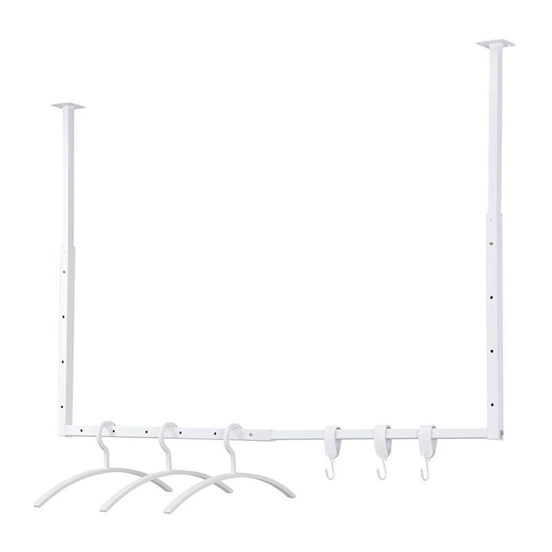 foto del prodotto home deluxe appendiabiti sway con appendini e ganci colore bianco