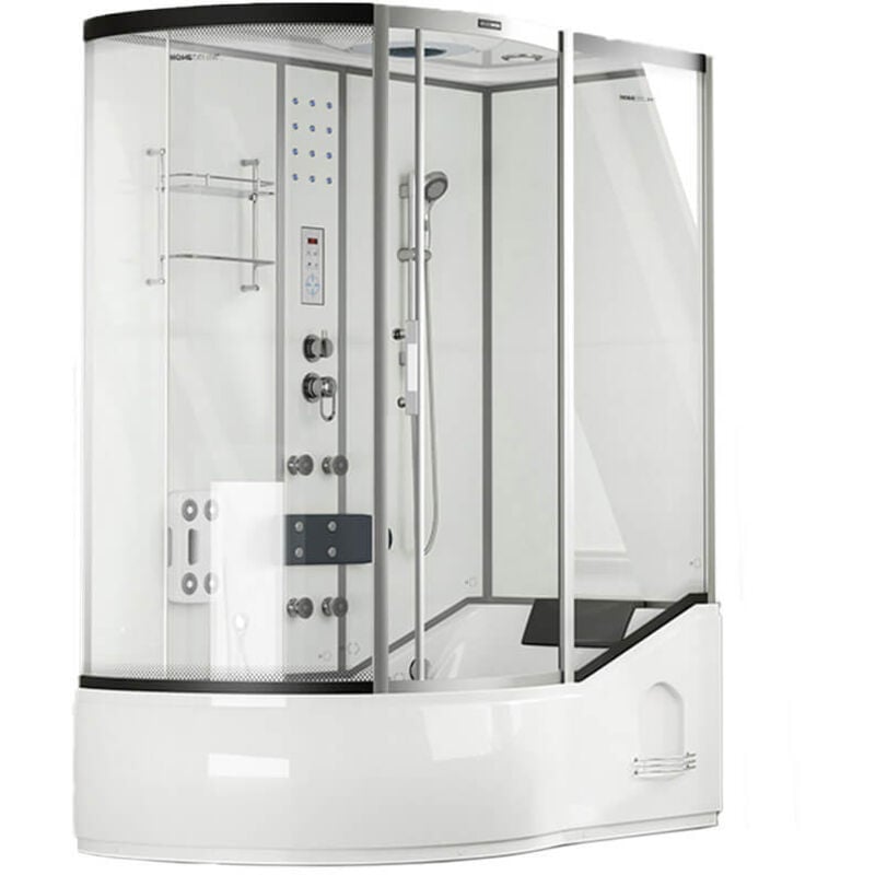 foto del prodotto home deluxe box doccia con vasca allin 2in1 170 x 90 bianco sinistra display laterale sinistra, colore bianco