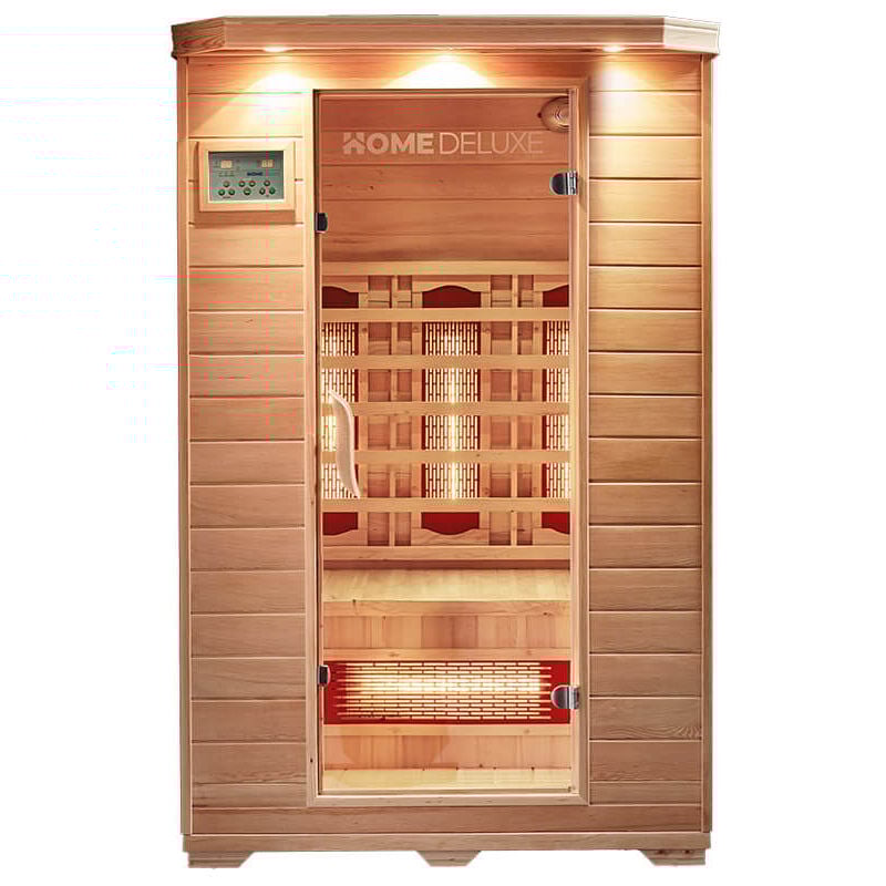 immagine 0 del prodotto home deluxe cabina a infrarossi con radiatore a spettro completo redsun m 120 x 105 cm per 2 persone