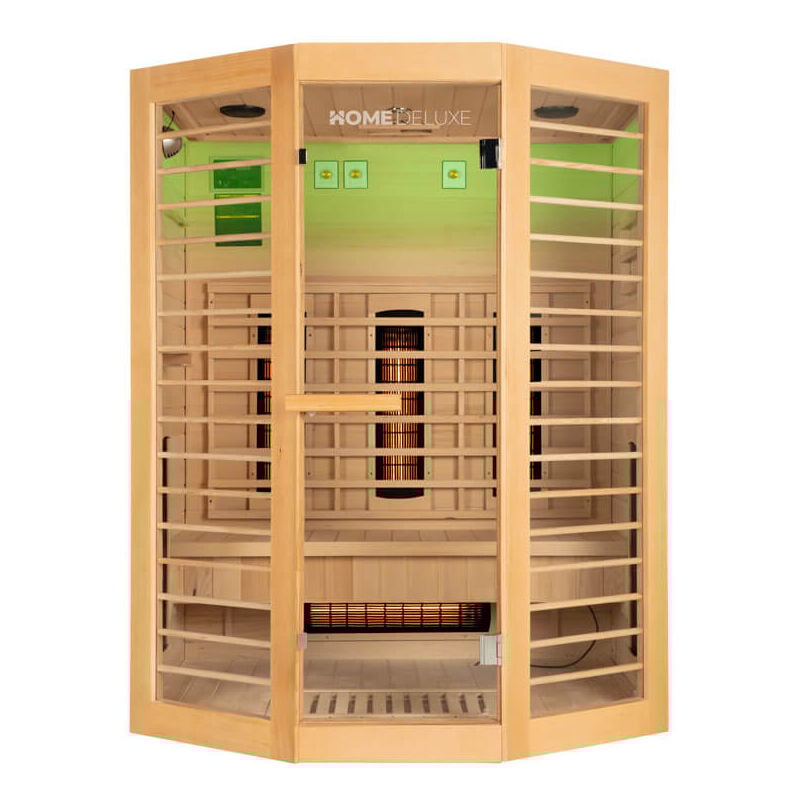 foto del prodotto home deluxe - cabina a infrarossi redsun deluxe xl - 155 x 120 cm per 3 persone
