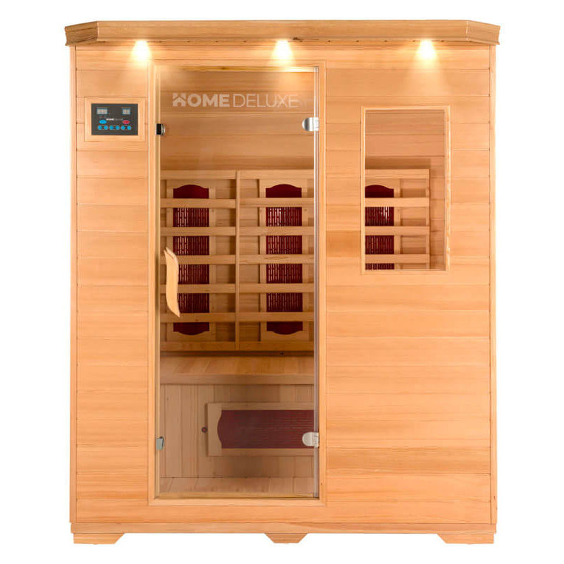 foto del prodotto home deluxe cabina a infrarossi redsun l 153 x 110 cm per 3 persone