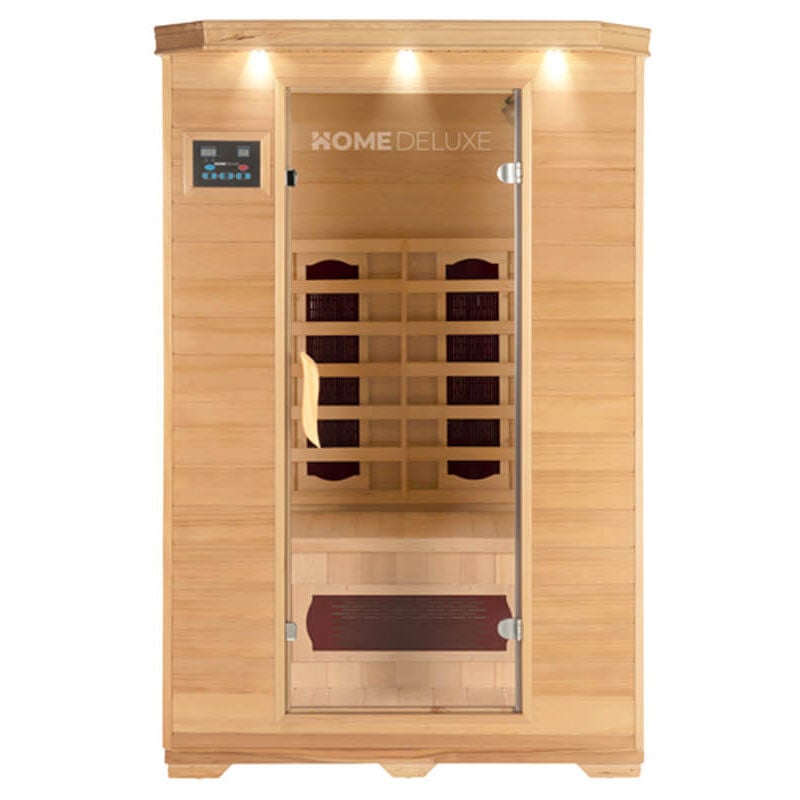foto del prodotto home deluxe cabina a infrarossi redsun m 120 x 105 cm per 2 persone