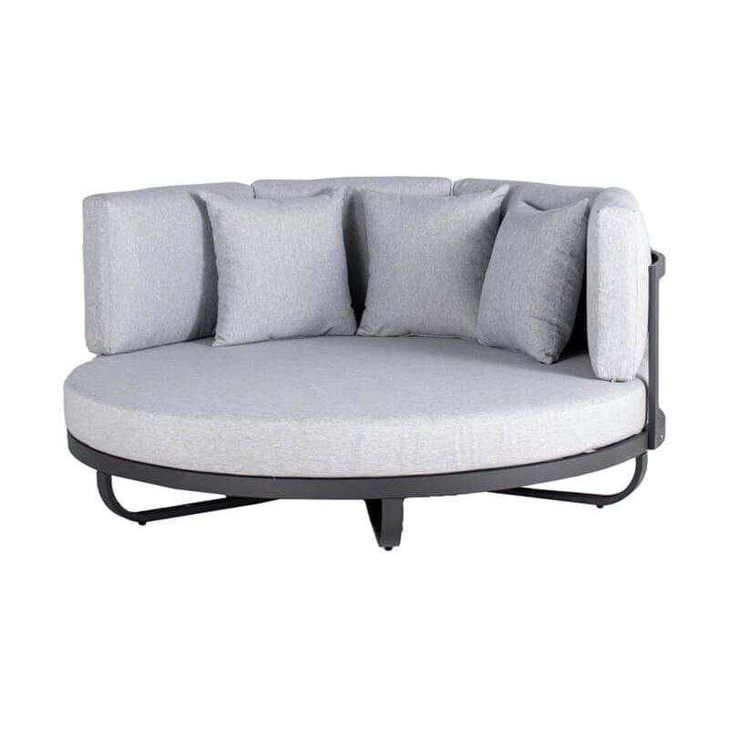 foto del prodotto home deluxe dormeuse da esterno florida colore grigio, versione senza tavolino