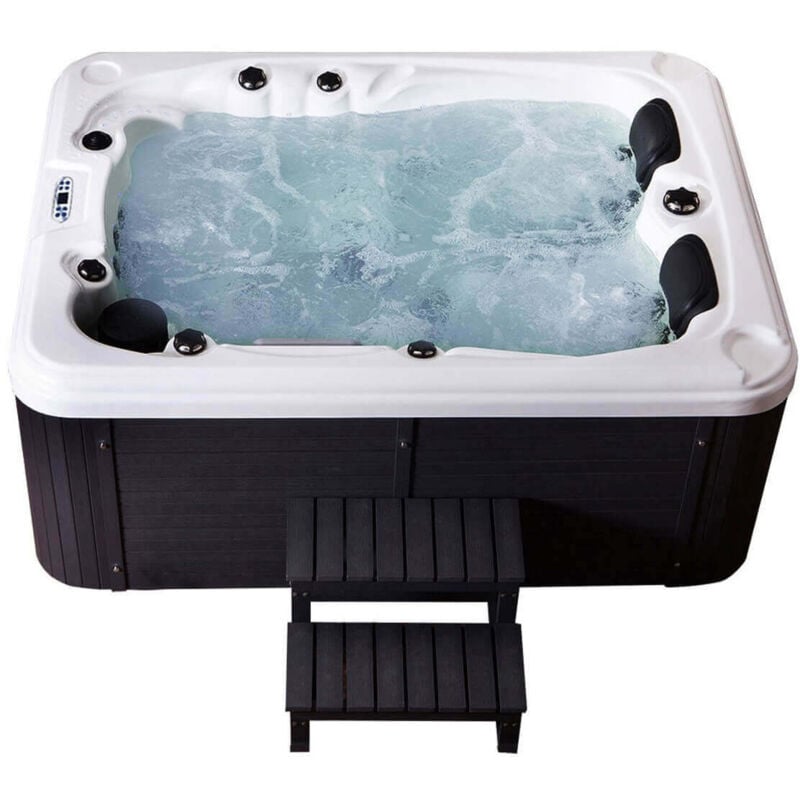 foto del prodotto home deluxe idromassaggio da esterno beach con scale e copertura termica dotazioni con scale e copertura termica