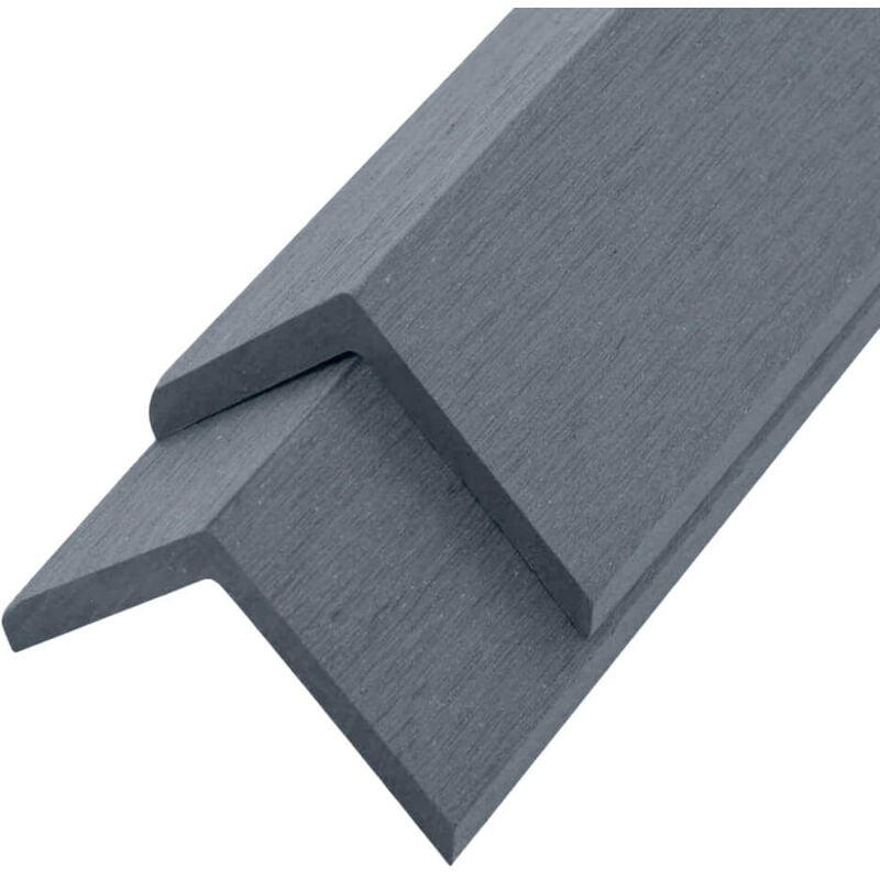 foto del prodotto home deluxe listello terminale in wpc finea 110 x 4,5 cm set da 10 colore grigio chiaro