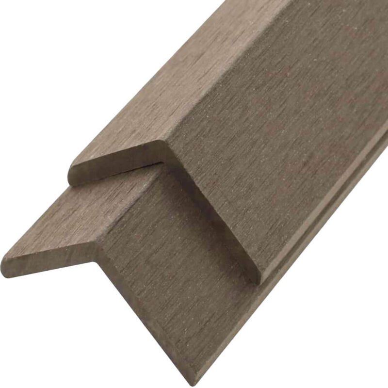 foto del prodotto home deluxe listello terminale in wpc finea 110 x 4,5 cm set da 10 colore marrone scuro