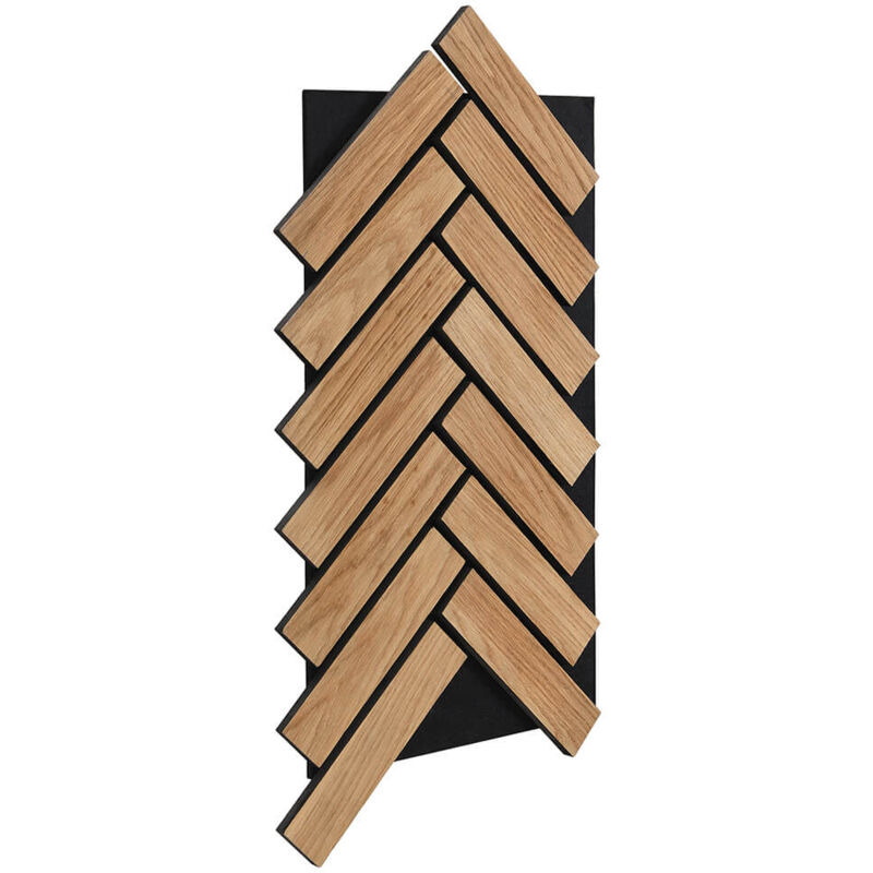 foto del prodotto home deluxe pannello acustico aspetto spina di pesce rovere oliato 80 x 40 cm