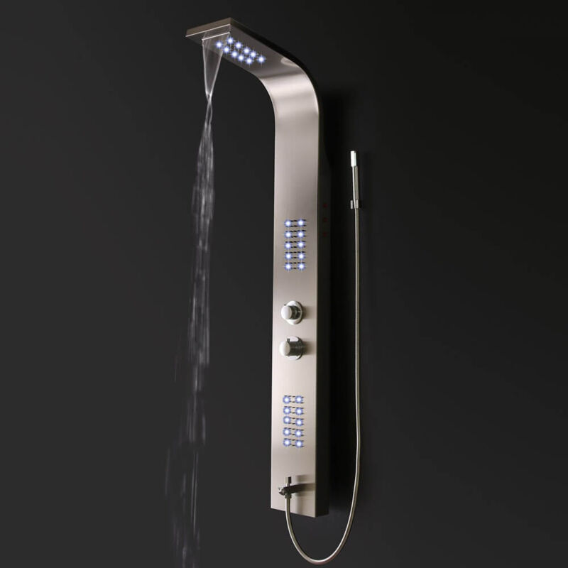 foto del prodotto home deluxe pannello doccia a led con soffione a pioggia orinoco