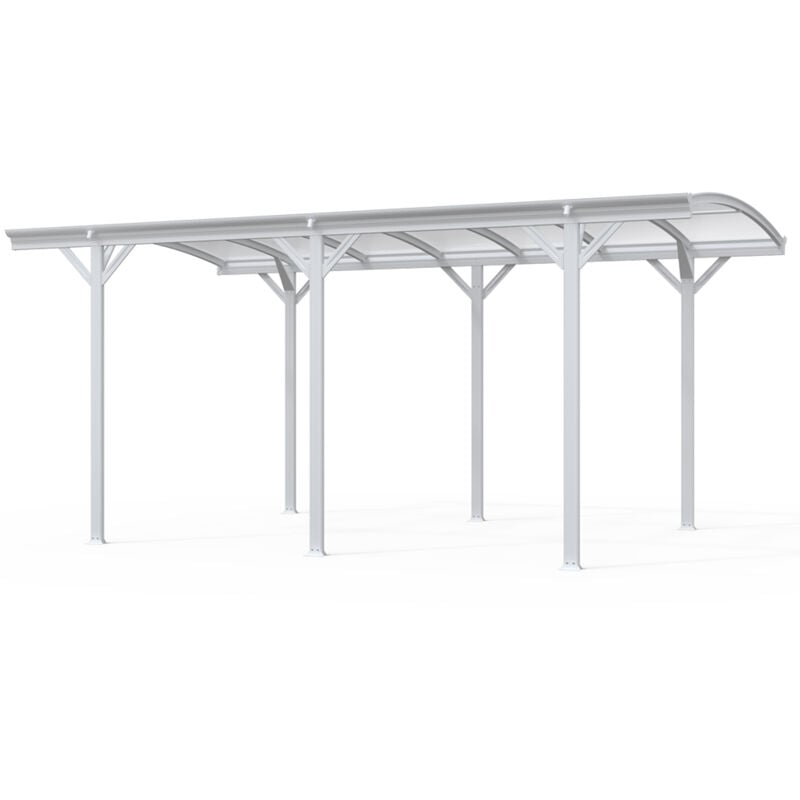 foto del prodotto home deluxe posto auto coperto di design falo 505 x 300 cm bianco colore bianco
