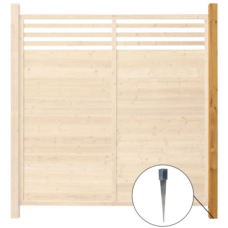 foto del prodotto home deluxe recinzione privacy in legno soma 180 x 180 cm dimensioni 1x posta