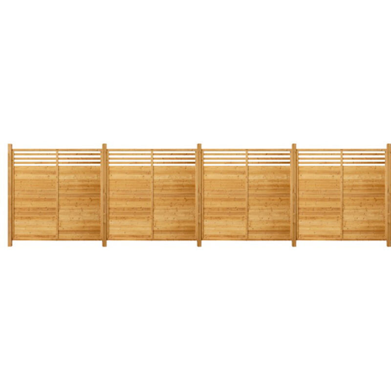 foto del prodotto home deluxe recinzione privacy in legno soma 180 x 180 cm dimensioni 4 elementi 5 pali