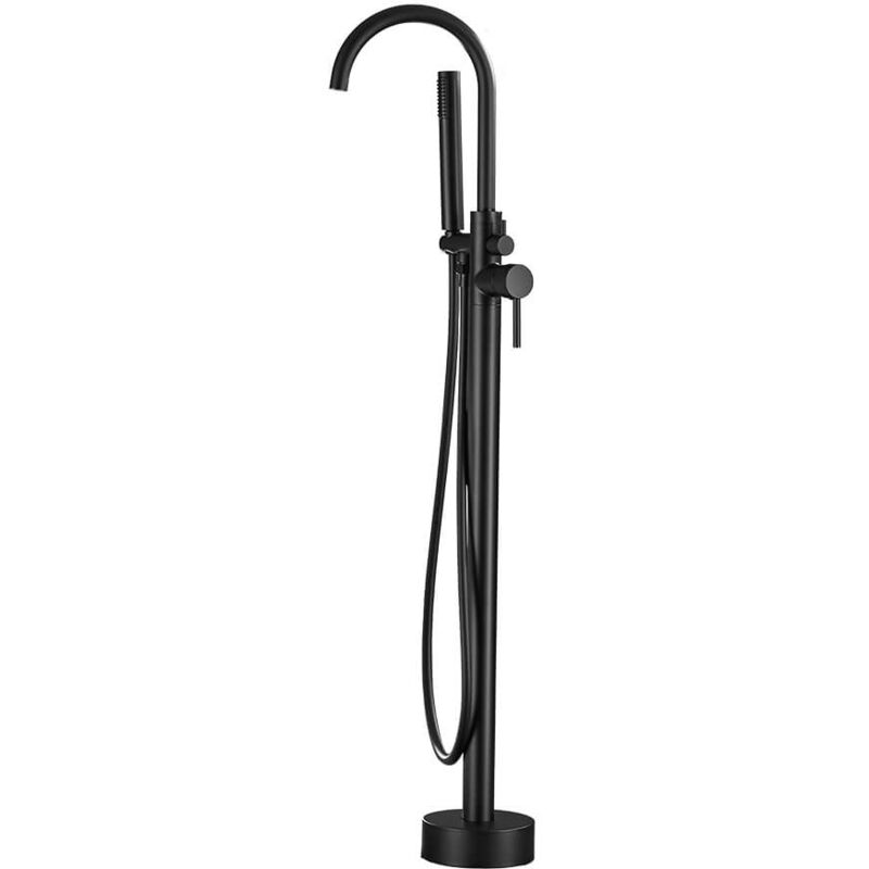 foto del prodotto home deluxe rubinetto da terra di design moon colore nero opaco