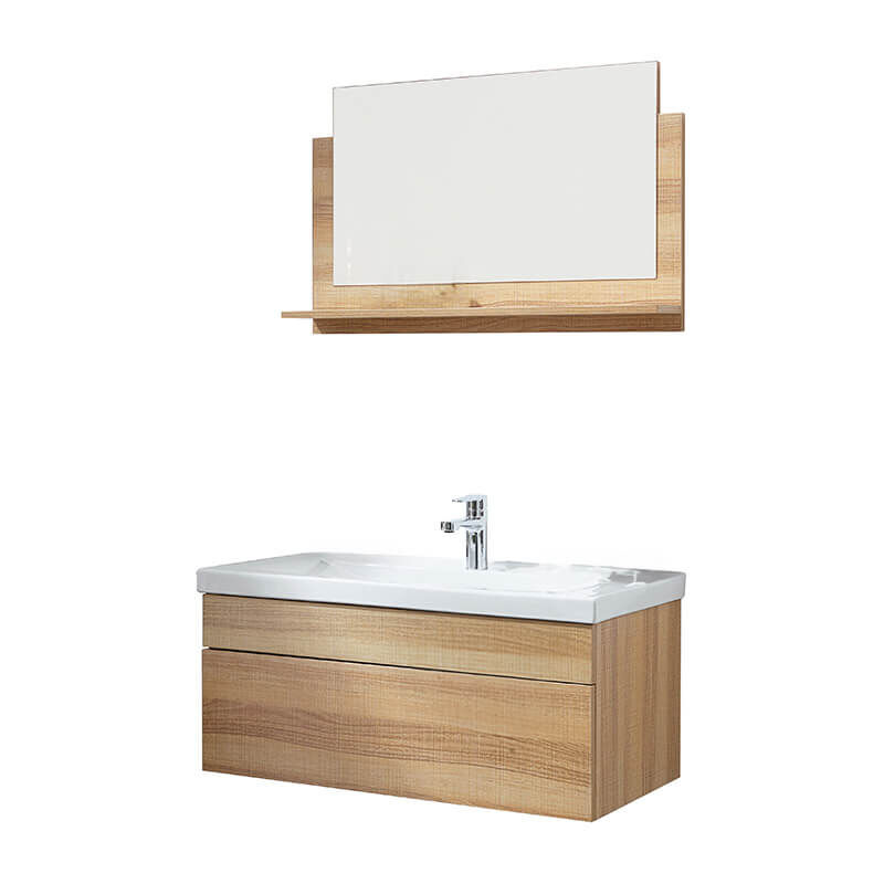 foto del prodotto home deluxe set completo di mobili da bagno wangerooge big colore legno, taglia m