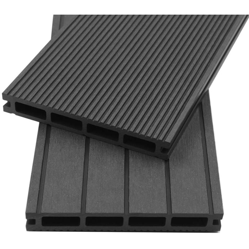 foto del prodotto home deluxe set completo per decking in wpc incl. sottostruttura samana colore antracite, dimensione 44 m 