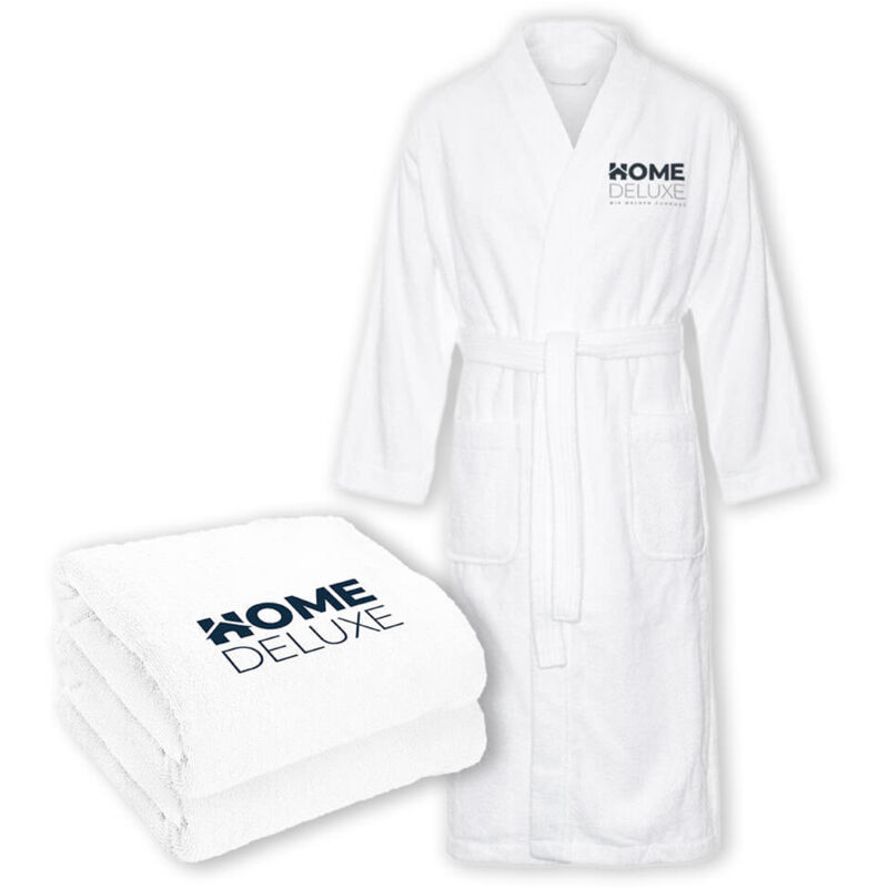 foto del prodotto home deluxe set sauna accappatoio e asciugamani noa taglia l