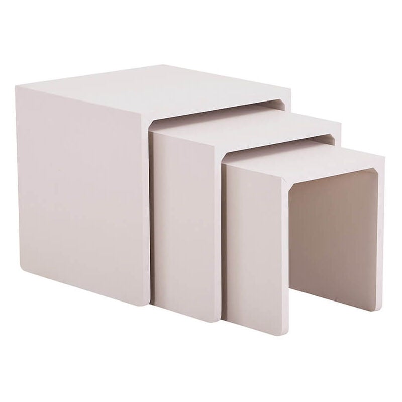 foto del prodotto home deluxe - tavolino irima – set di 3 colore: beige sabbia