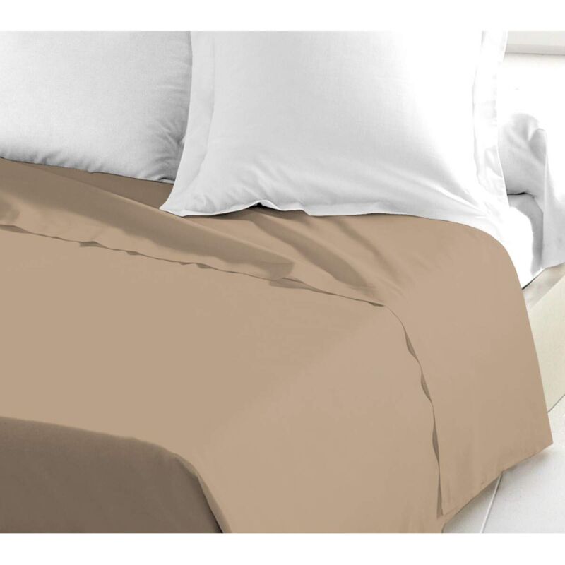 foto del prodotto home linge passion drap plat 57 fils, coton, beige, 240x300 cm hp61336