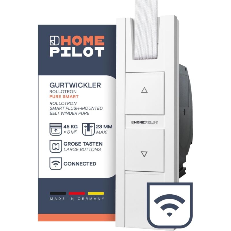 foto del prodotto home pilot avvolgitore a incasso smart per il comando delle tapparelle pure. comando vocale tapparella smart montaggio rapido 10122345